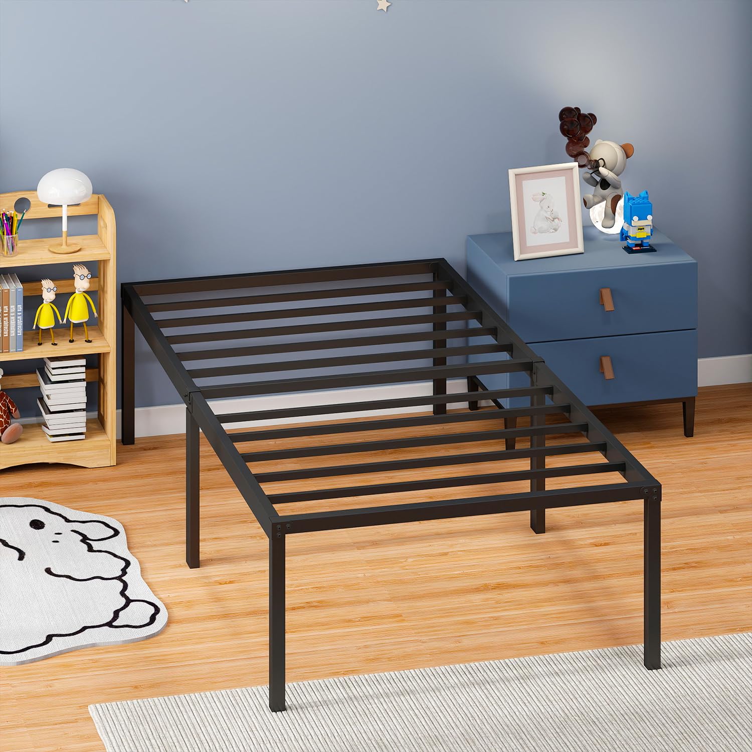ベッドフレーム bed frame with mattress Amazon.com: PayLessHere 18 Inch High Metal Platform Bed Frame with